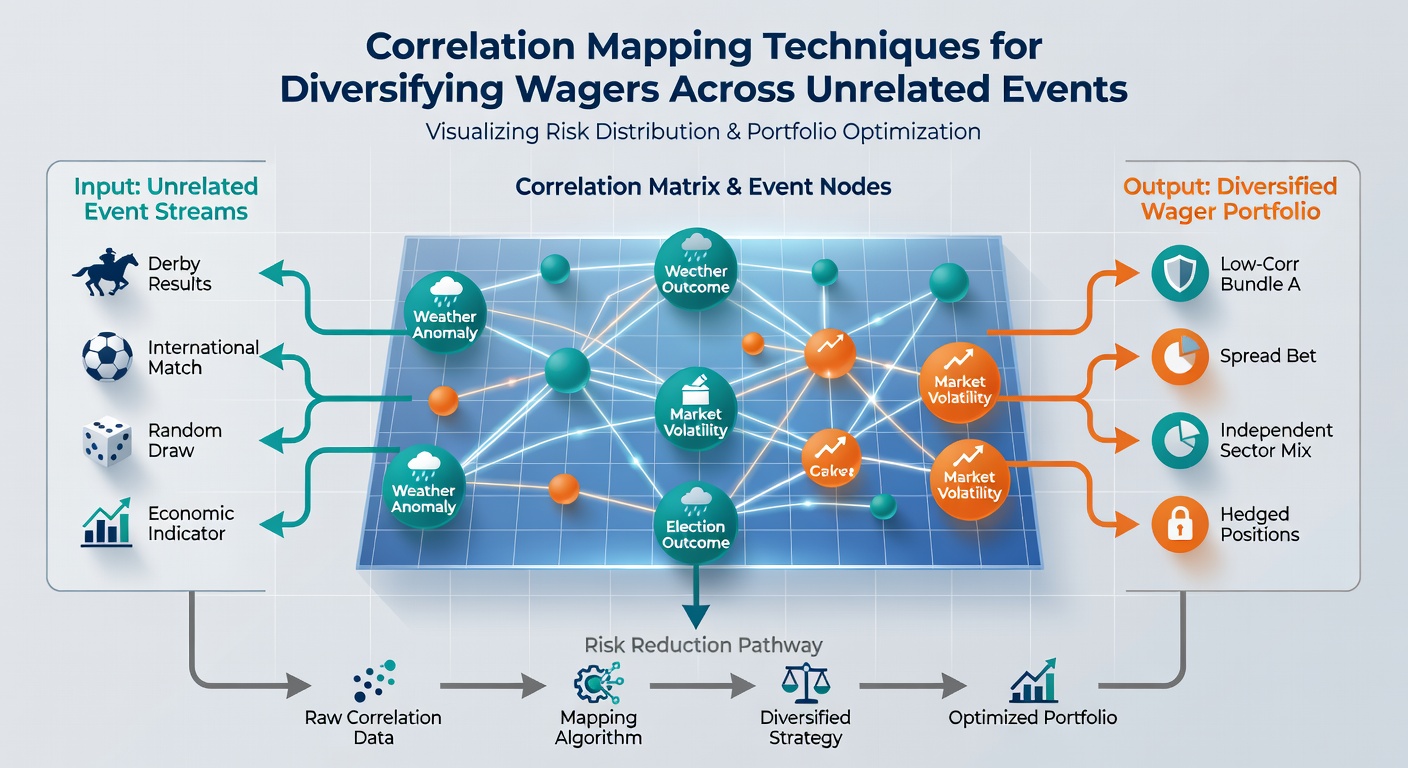 Screenshot of correlation mapping software interface displaying event pairs and risk metrics