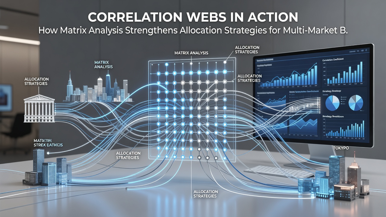 Screenshot of matrix analysis dashboard displaying correlation coefficients and allocation recommendations across sports markets