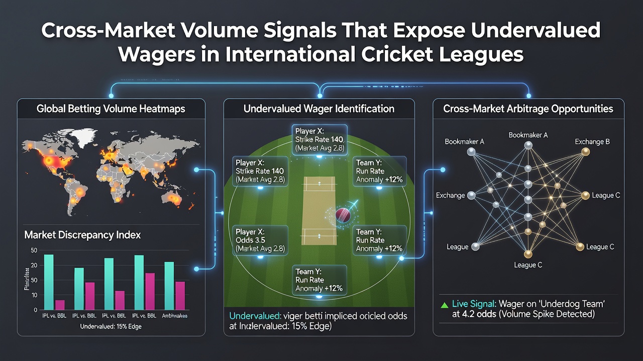 Liquidity flow diagrams showing volume signals between cricket betting exchanges