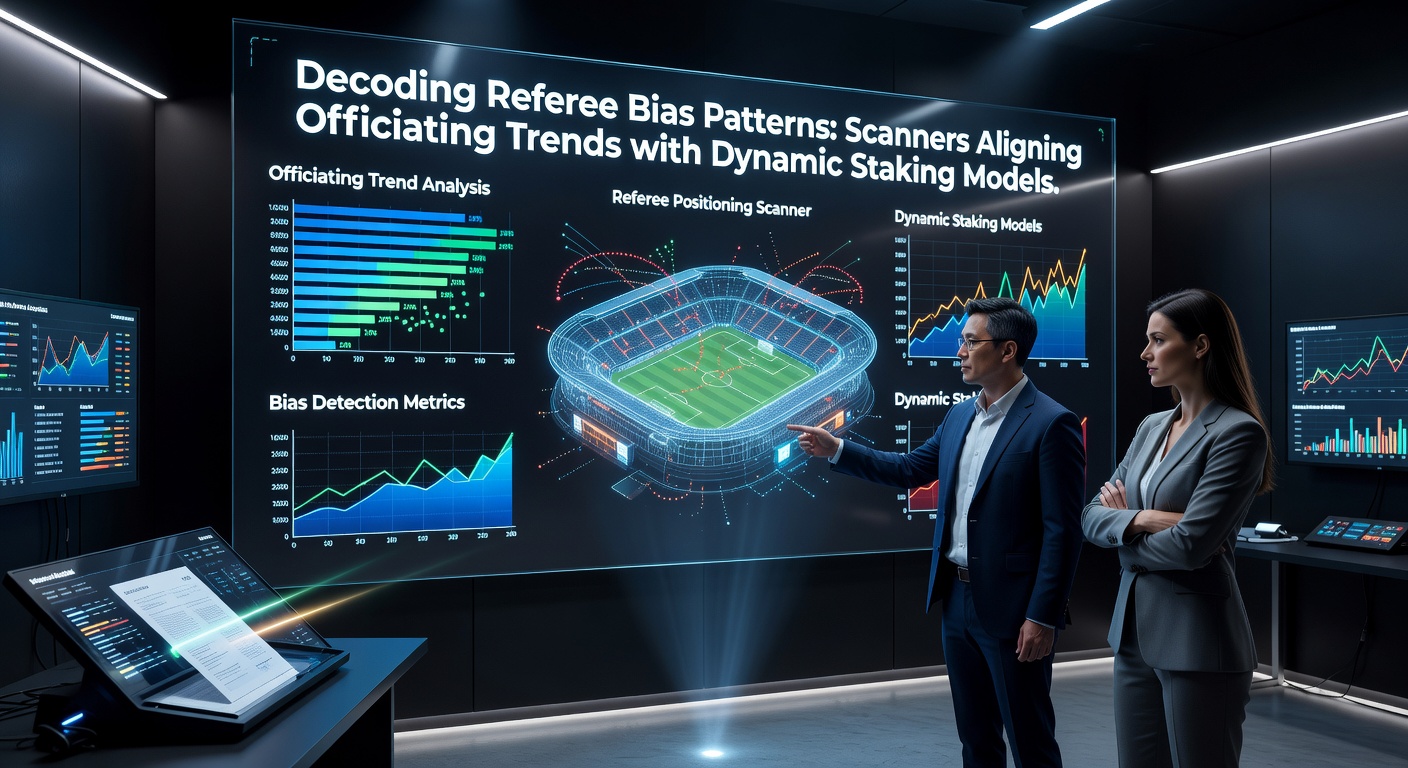 Dynamic staking dashboard overlaying referee profiles with live European league odds