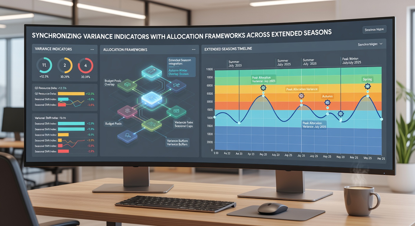 Detailed chart showing synchronized variance and allocation adjustments over a 162-game season
